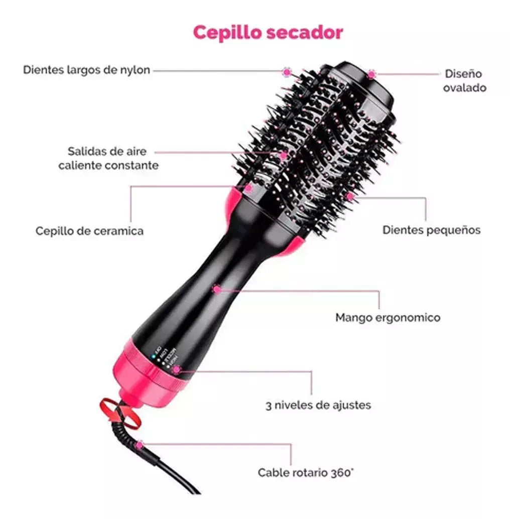 StyleLux™ - Cepillo Secador Alisador Volumizador 4 en 1